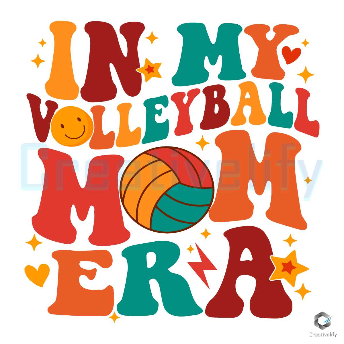 In My Volleyball Mom Era SVG Sport Mama File Digital - CreativeLify