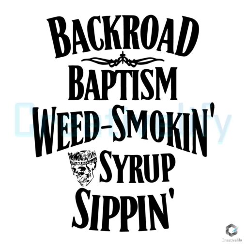 Backroad Baptism Jelly Roll Tour SVG File