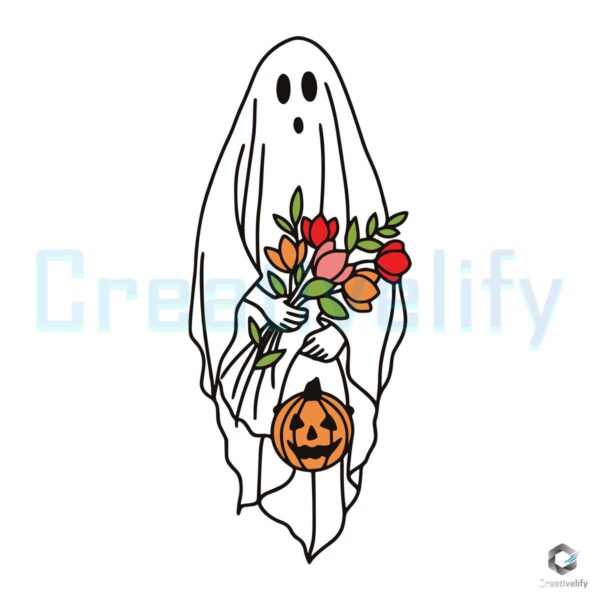 vintage-floral-pumpkin-ghost-svg-cutting-digital-file