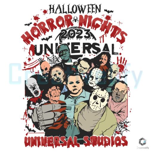 Horror Nights 2023 Universal Studios SVG