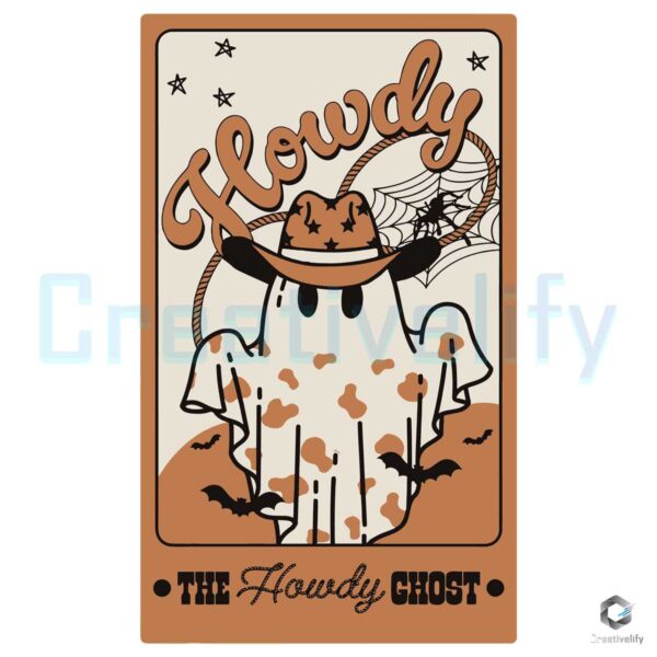 the-howdy-ghost-tarot-card-svg-graphic-design-file