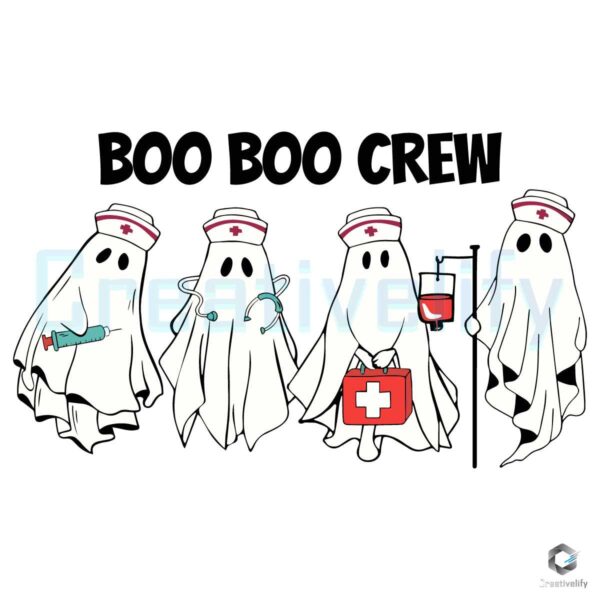 Boo Boo Crew Nurse Vibes Halloween SVG File