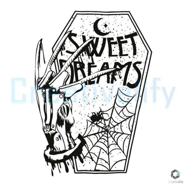 Sweet Dreams Freddy Halloween Vibes Svg File