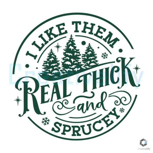 Real Thick And Sprucey Christmas Tree SVG