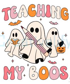 Teaching My Boos Halloween SVG File Digital