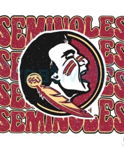 Retro Seminoles Florida Collage SVG Cricut File