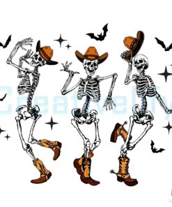Dancing Skeleton Western Cowboy SVG File