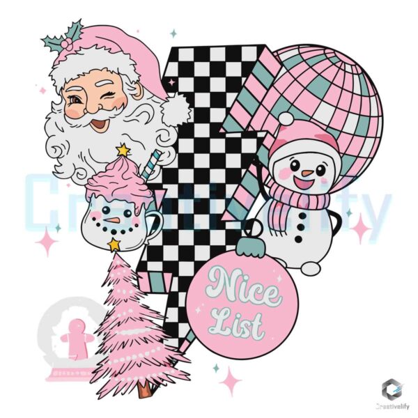 retro-christmas-santa-claus-nice-list-lightning-bolt-svg-file