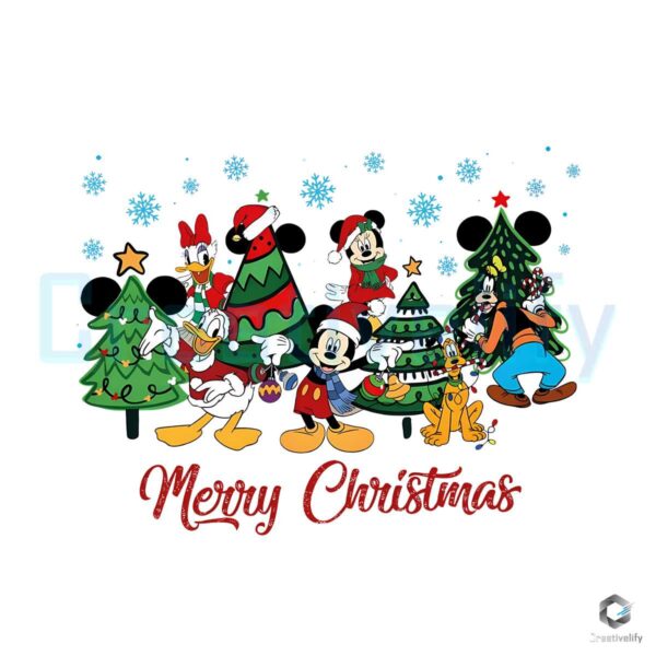 retro-mickey-and-friends-merry-christmas-png-download