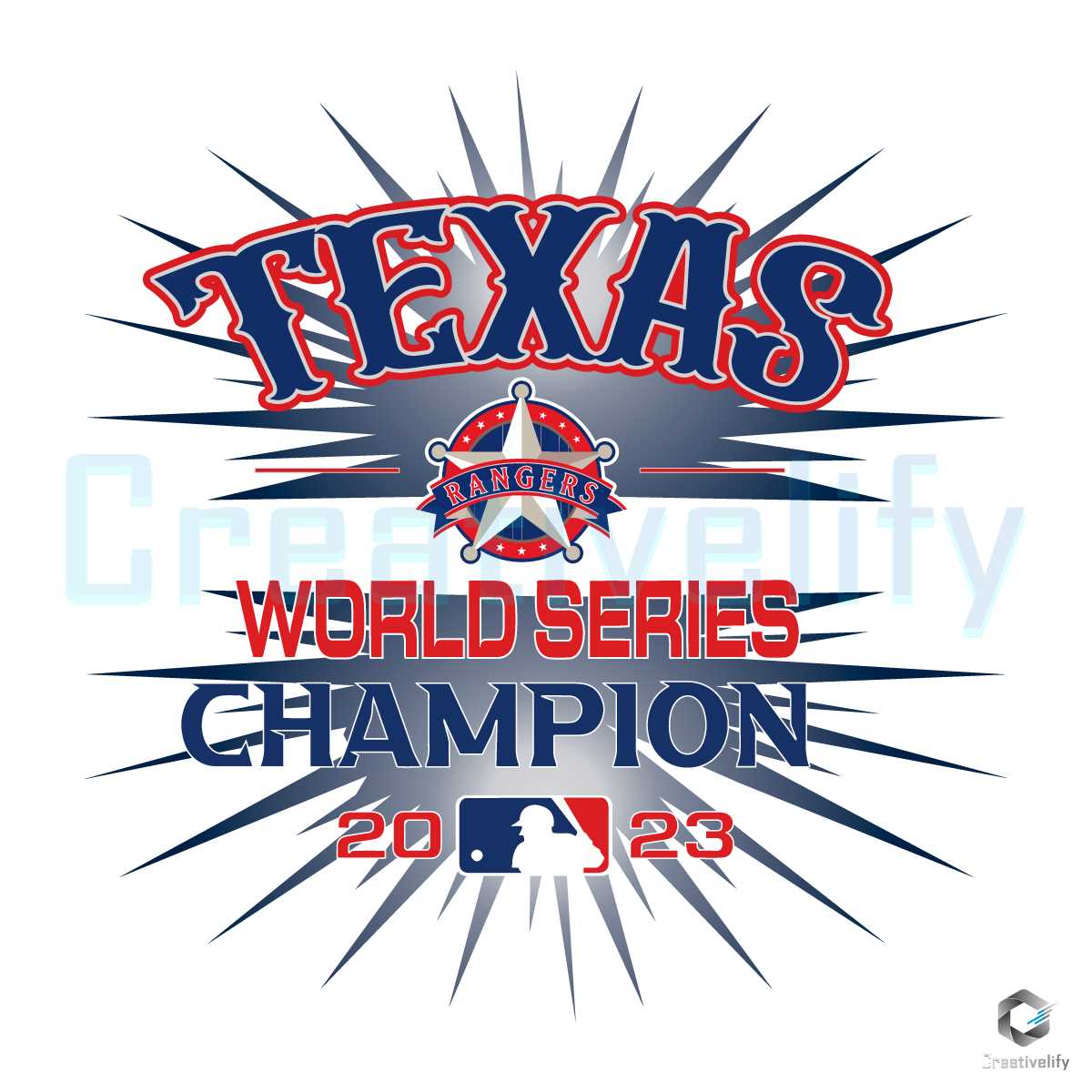 Texas Rangers Champions SVG MLB World Series 2023 File CreativeLify