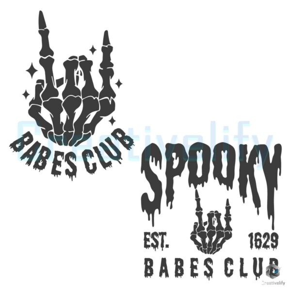 skeleton-hand-spooky-babes-club-est-1629-svg