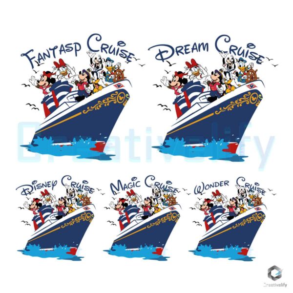 Disney Friends Dream Cruise SVG File Digital