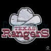 Texas Rangers Cowboy Baseball Vintage SVG