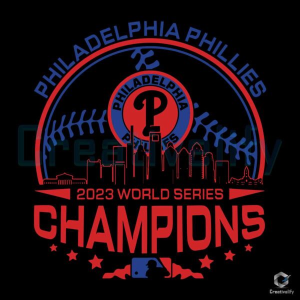 Philadelphia Phillies 2023 World Champions SVG