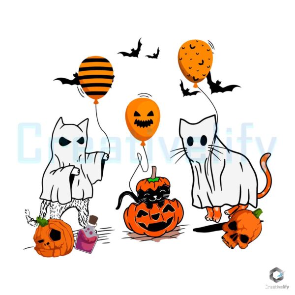 ghost-cats-pumpkin-halloween-svg