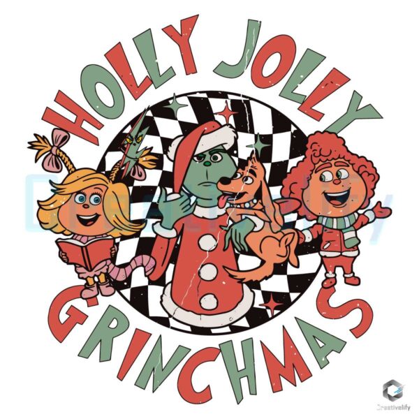 cute-holly-jolly-grinchmas-svg-graphic-design-file