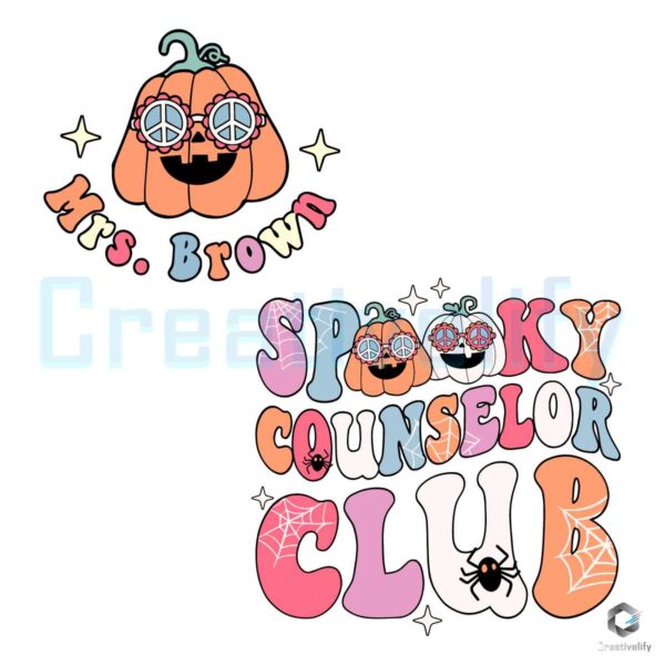 Spooky Couselor Club Halloween Party SVG