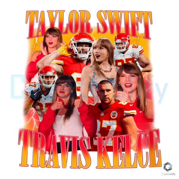 Travis Kelce Chiefs Taylor Swift PNG File