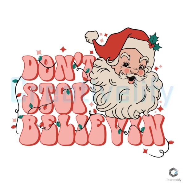 retro-groovy-dont-stop-believin-christmas-svg-download