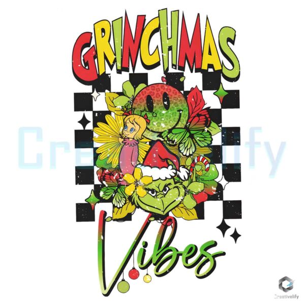 retro-grinchmas-vibes-floral-santa-claus-png