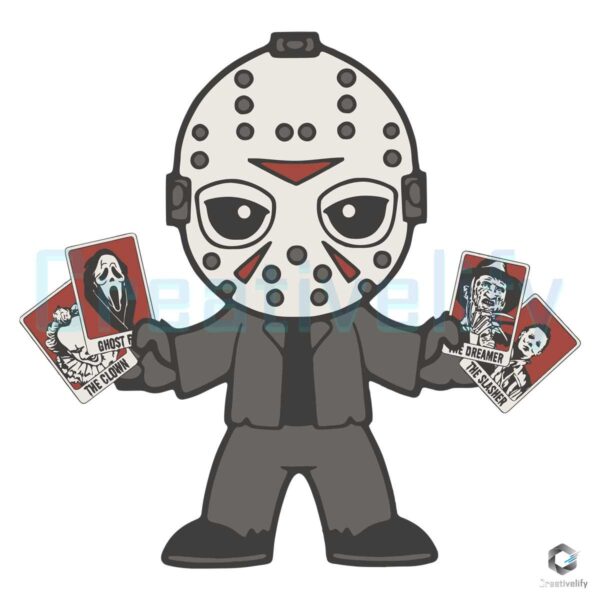 Jason Voorhees Tarot Card Horror Movie SVG