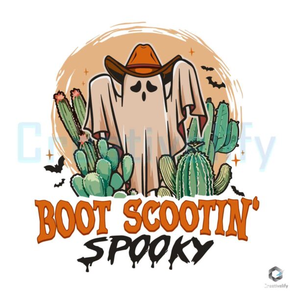 Boot Scootin Western Hallowen SVG File Design