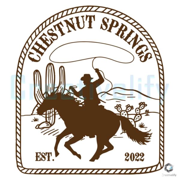 Chestnut Springs Series Cowboy Romance SVG File