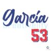 Adolis Garcia 53 Texas Rangers Player SVG