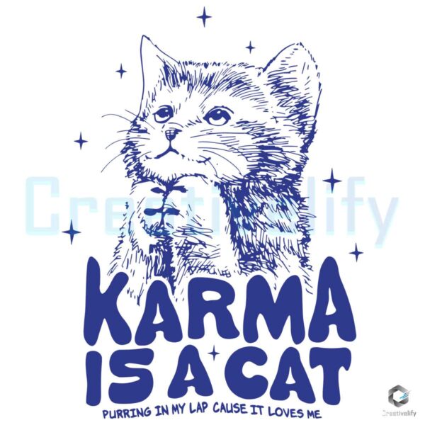 cute-karma-is-a-cat-purring-in-my-lab-svg-graphic-file