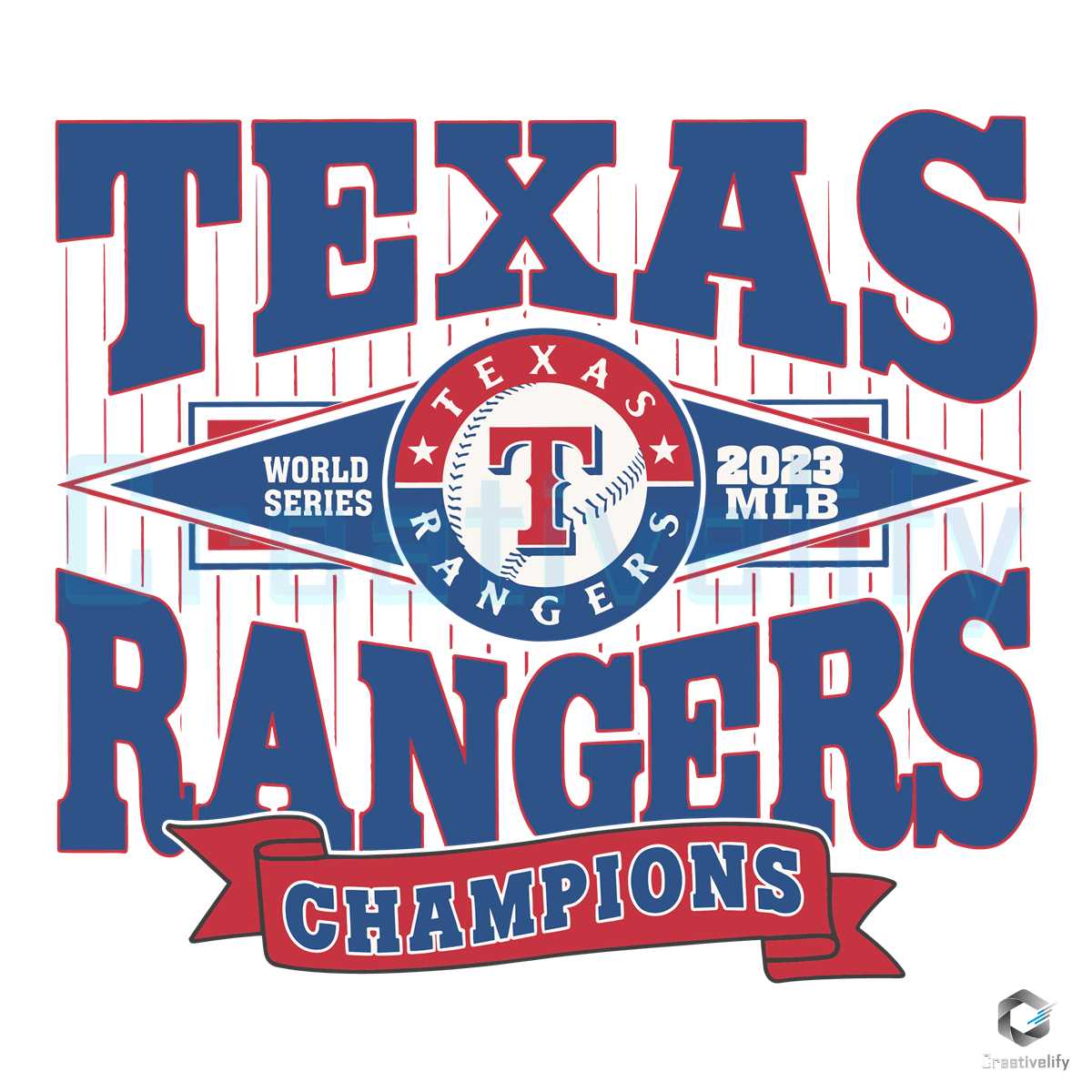 Texas 2023 Rangers Series SVG World Champions MLB File - CreativeLify