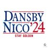 Dansby Nico 24 Stay Golden Baseball SVG File