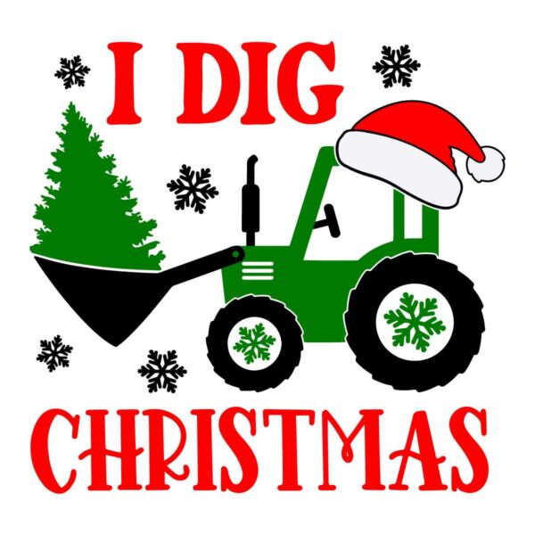 Funny I Did Tractor Christmas SVG File Digital
