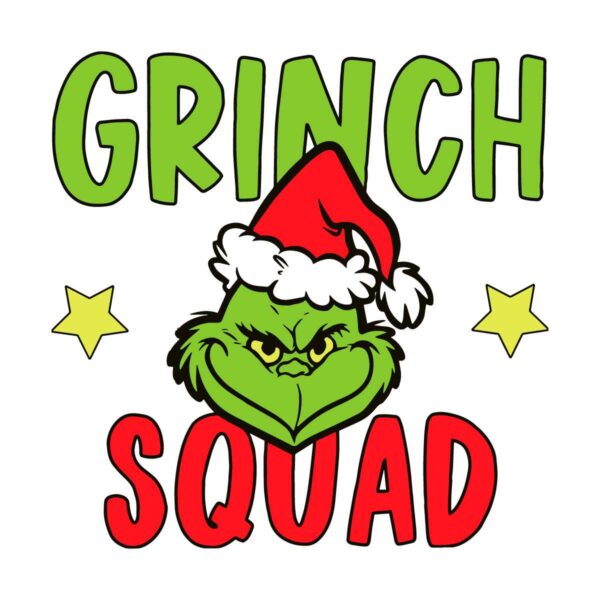Grinch Squad Santa Hat SVG Merry Christmas File Design - CreativeLify