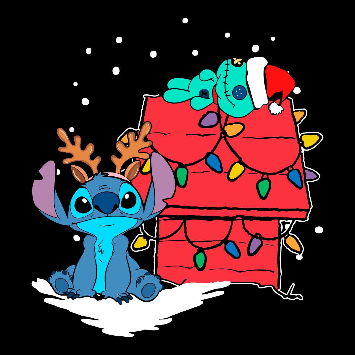 Retro Stitch And Scrump SVG Christmas Lights Cricut Files - CreativeLify