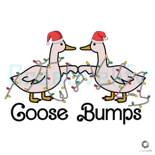 Santa Hat Goose Bumps Christmas SVG File