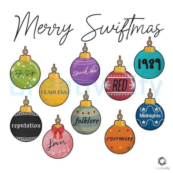 Merry Swiftmas Ball Christmas PNG File Design