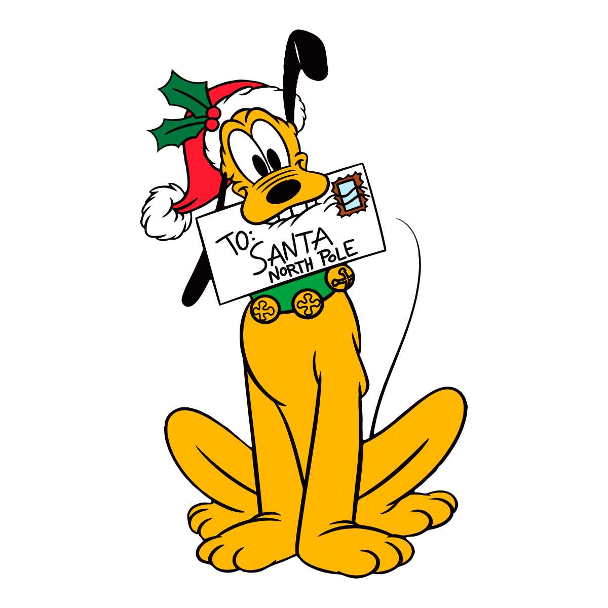 Lovely To Santa North Pole SVG Disney Pluto Christmas File - CreativeLify