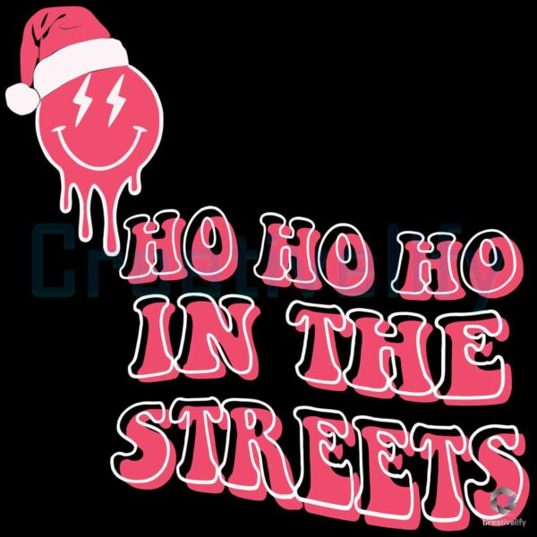 In The Streets Santa Christmas SVG File