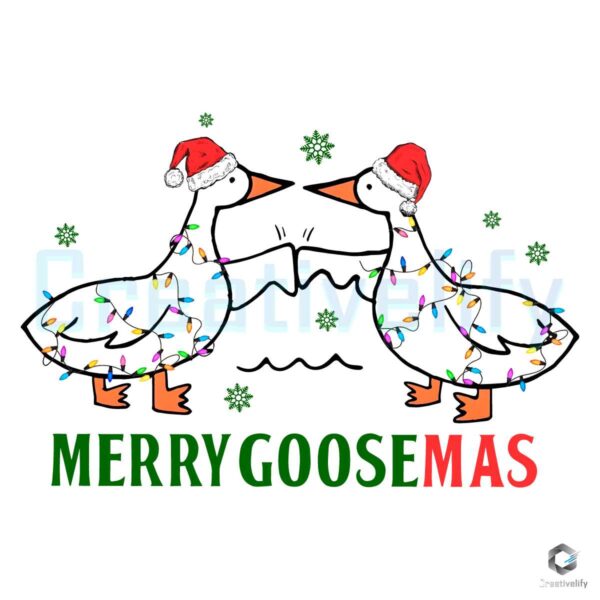 Merry GooseMas Bump PNG File Download
