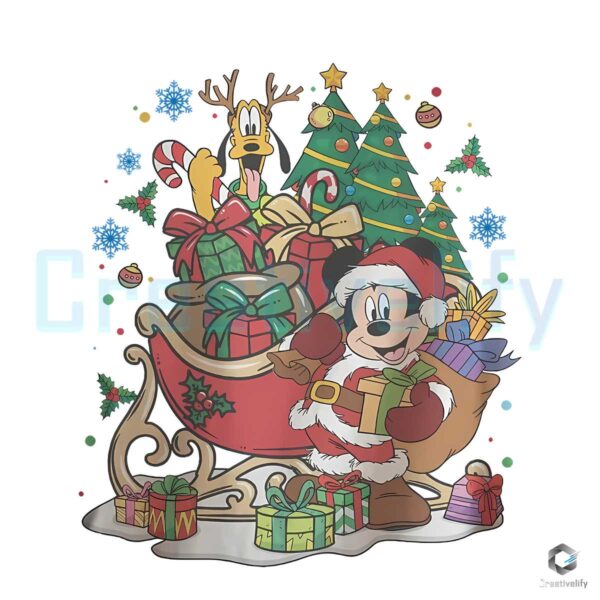 funny-mickey-and-friends-christmas-tree-png-download