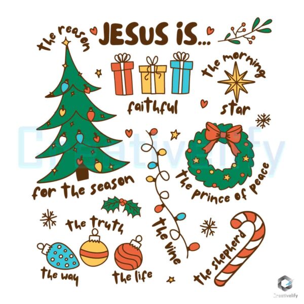 Jesus Is The Reason For The Season SVG File
