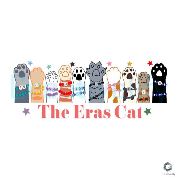 The Eras Cat Tour Swift Christmas PNG