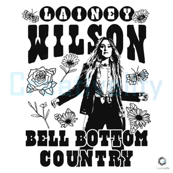 Lainey Wilson Bell Bottom SVG File