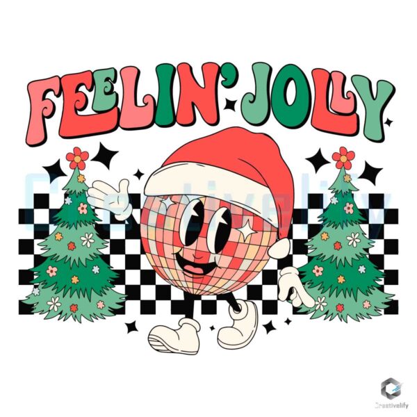 Feelin Joly Disco Ball Christmas Tree SVG File