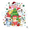 bluey-characters-merry-christmas-png-sublimation-file