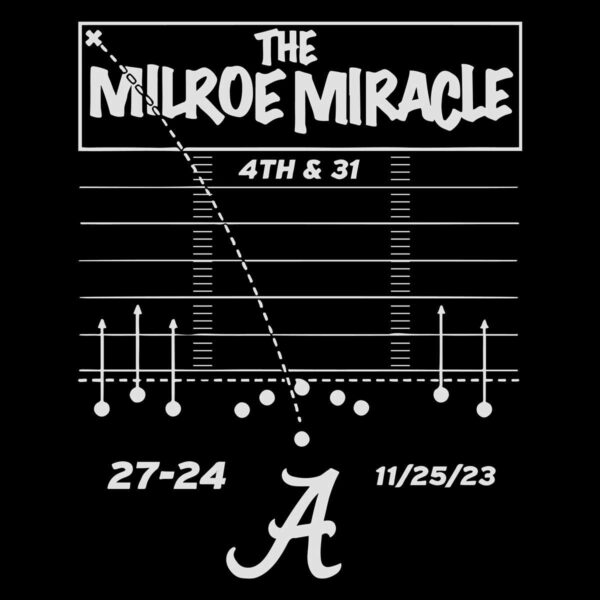 The Milroe Miracle Alabama Football SVG