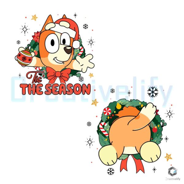 bingo-christmas-bluey-family-character-svg-digital-files