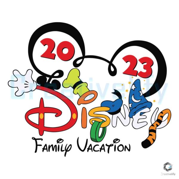 Mickey Disney Family Vacation 2023 SVG