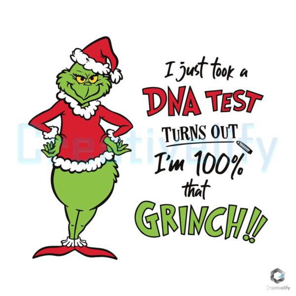 i-just-took-a-dna-test-im-100-that-grinch-svg-design-file