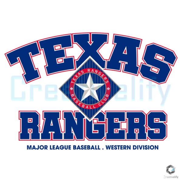 Texas Rangers Baseball Club SVG Graphic File
